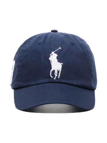 Haftowana czapka z daszkiem Polo Ralph Lauren niebieska