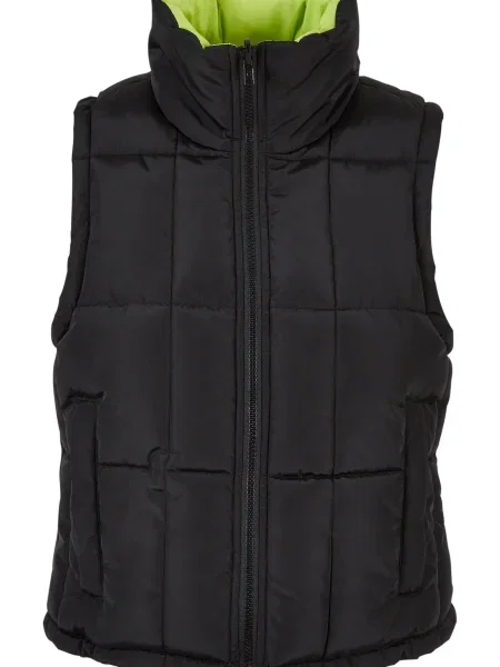Urban Classics Mellény Reversible zöld fekete