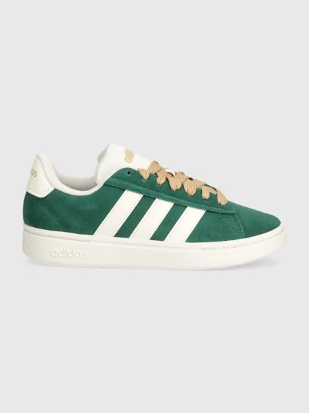 Adidas sneakersy zamszowe Grand Court Alpha zielony