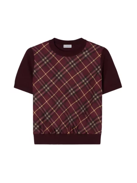 Sweter Burberry czerwony