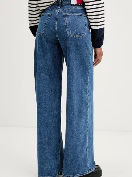 Tommy Jeans jeansy wide leg niebieskie