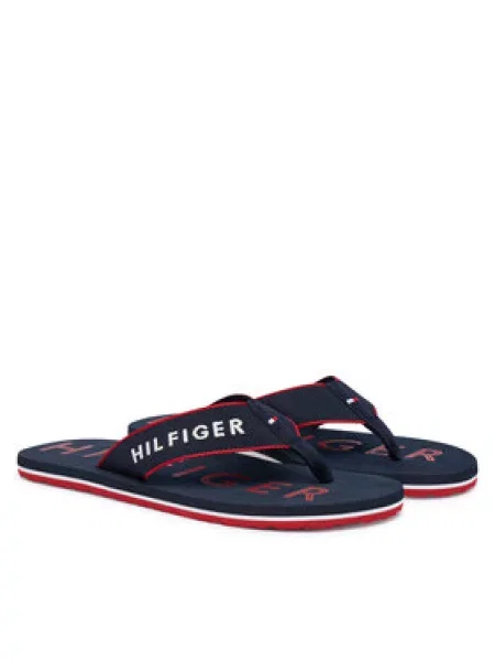 Tommy Hilfiger Japonke Sporty Hilfiger Beach Sandal Mornarsko modra