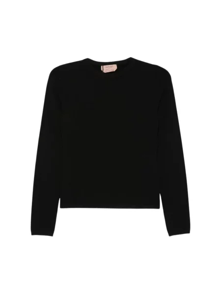 Dzianinowy sweter Twinset czarny