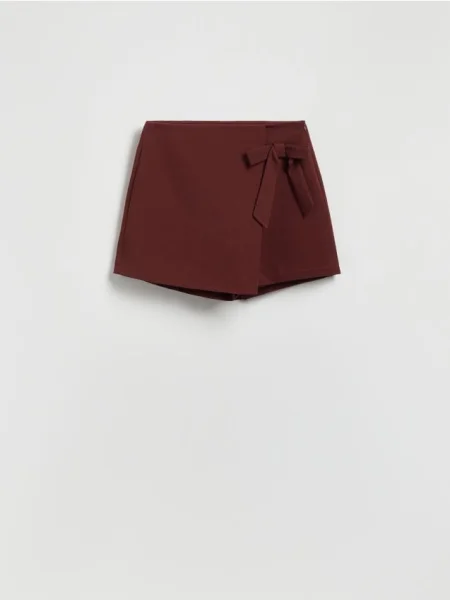 Reserved Spódnico-szorty z kokardą miedziany