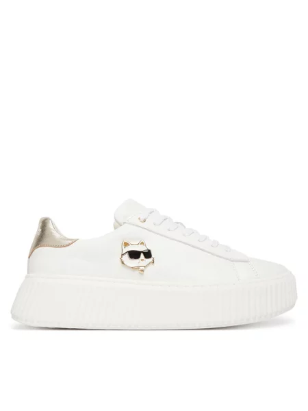 Sneakersy KARL LAGERFELD białe