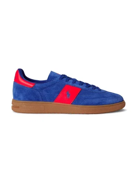 Polo Ralph Lauren sneakers din piele întoarsă Bedford Pp albastru