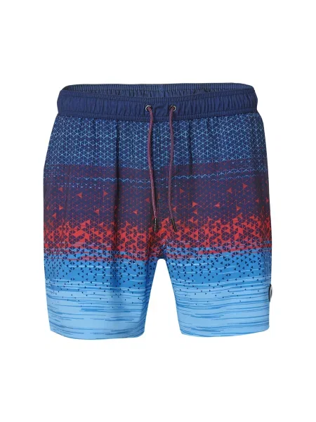 KOROSHI Șorturi de baie albastru / albastru marin / albastru deschis roșu