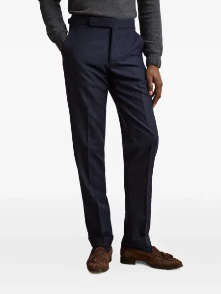 Vilnonės kelnės Ralph Lauren Purple Label mėlyna
