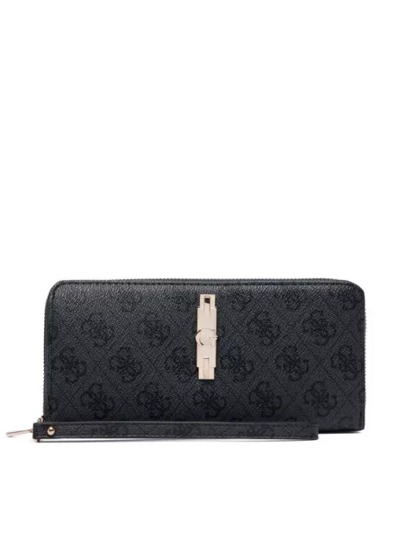 Guess Портфейл Yvonne Logo Slg Тъмносив
