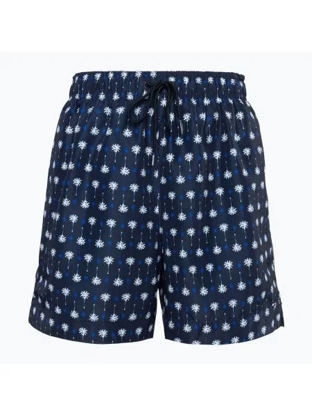 Szorty kąpielowe Tommy Hilfiger Medium Drawstring Print mini palm pattern desert sky