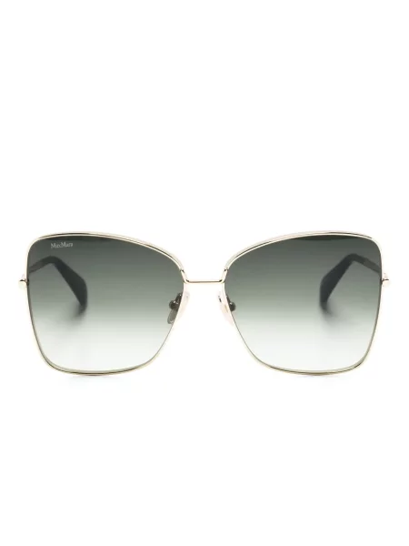 Ochelari de soare Max Mara Eyewear cu imprimeu geometric auriu