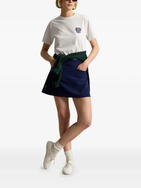 Велурени бягане с яка чорапи Polo Ralph Lauren синьо
