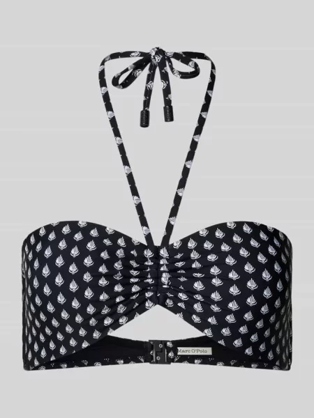 Góra od bikini z wiązaniem na szyi Marc O'polo czarne