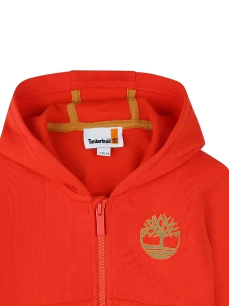Bluza z kapturem dziecięca Timberland czerwona