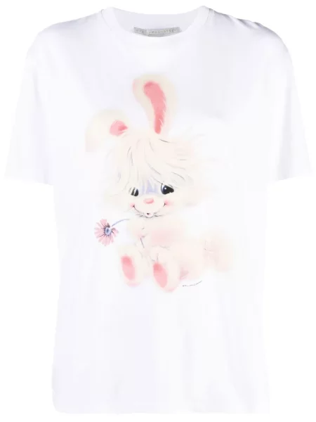 Krótka koszulka Stella Mccartney biała