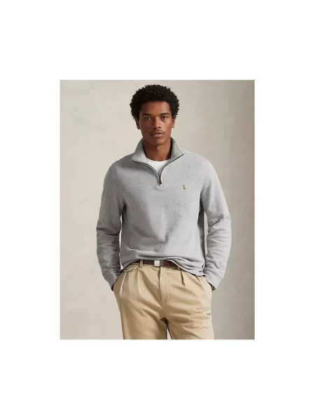 Bluza ze stójką Polo Ralph Lauren szara
