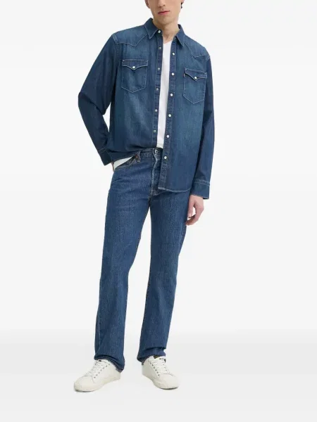 Pulover Levi's® cu autograf cu cordon cu 5 buzunare alb
