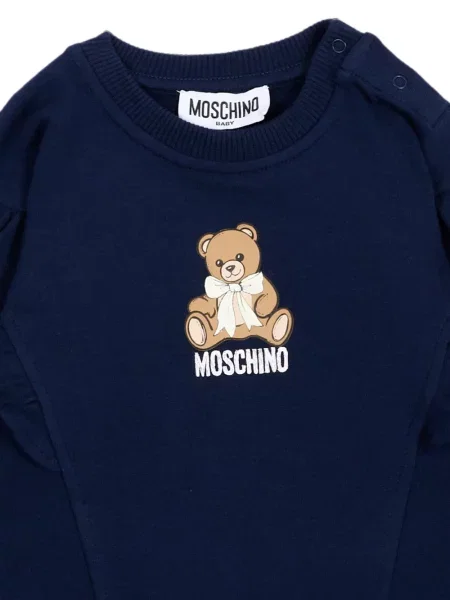 Bluza z kapturem dziecięca Moschino niebieska