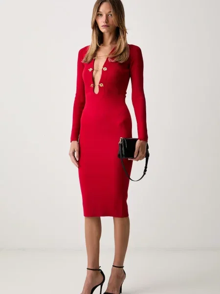 Elisabetta Franchi rochie cu vâscoză