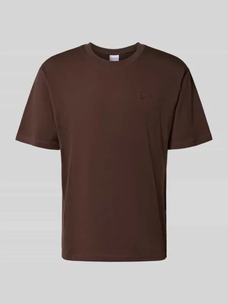 T-shirt w kroju regular fit z haftowanym logo Karl Kani