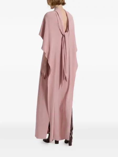Rochie maxi Alberta Ferretti cu legături roz