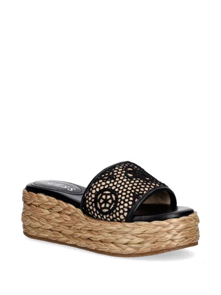 Sandale Guess cu broderie negru