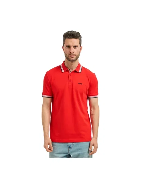 Hugo Koszulki Mężczyzna L Green Line Polo Shirt czerwony