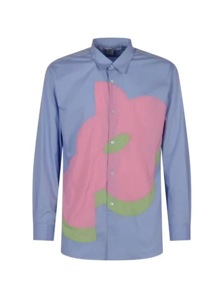 Cămașă Comme Des Garçons cu imprimeu abstract albastru