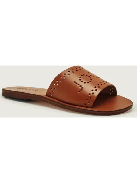 Joop! De piele șlapi Charlene maro