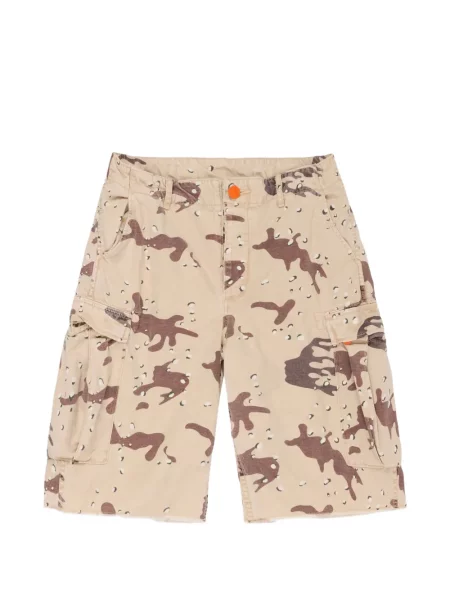 Pantaloni scurți cargo Hellstar cu imagine cu model camuflaj