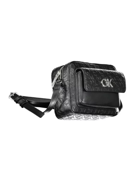 Torebka crossbody Calvin Klein skórzana czarna