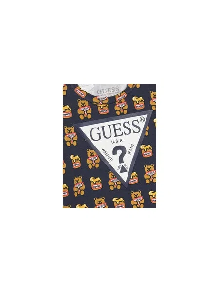 Guess Marškinėliai Regular Fit juoda