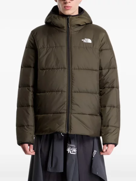 Geacă The North Face cu glugă verde