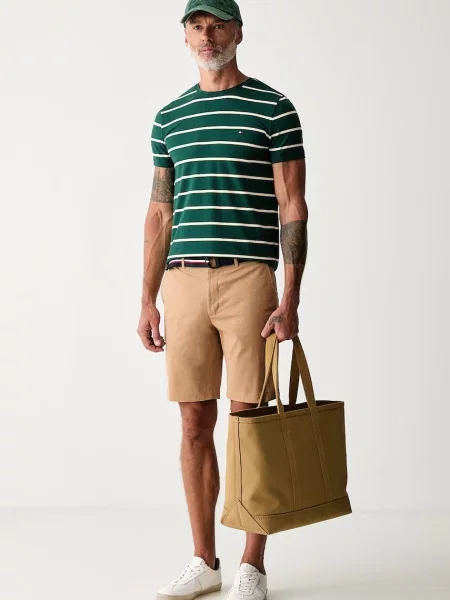 Tommy Hilfiger šortky pánske s elastanom béžová