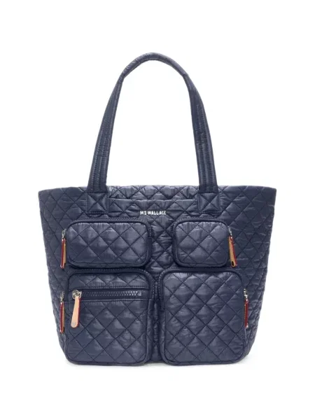 Matlasat geantă shopper Mz Wallace albastru