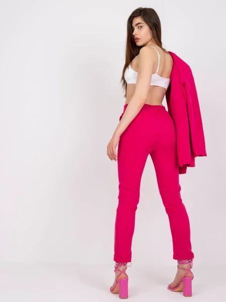 Nohavice Fashionhunters fuchsia