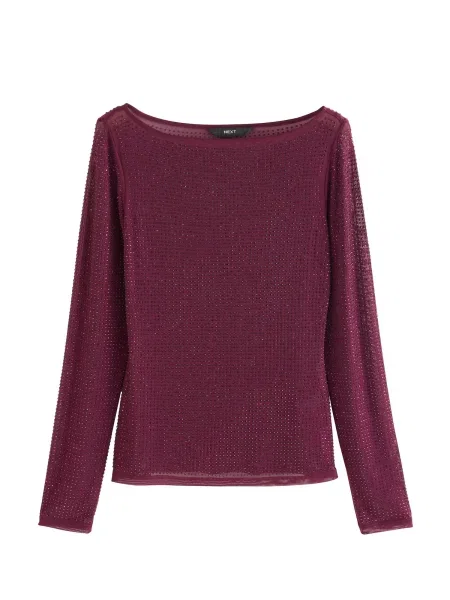 Next Tričko rubínově červená