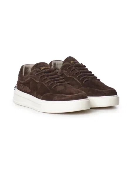 Sneakersy Barracuda skórzane brązowe