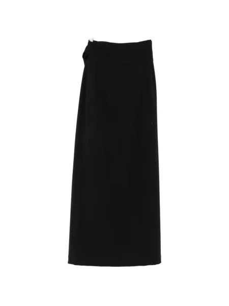 Fusta maxi Marie Adam-leenaerdt cu legături plic negru