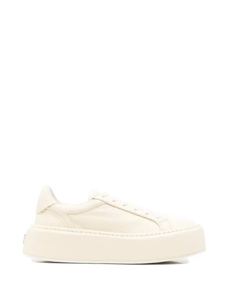 Sneakerși Casadei din piele cu platformă