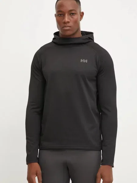 Флийс суичър с качулка Helly Hansen с качулка черно