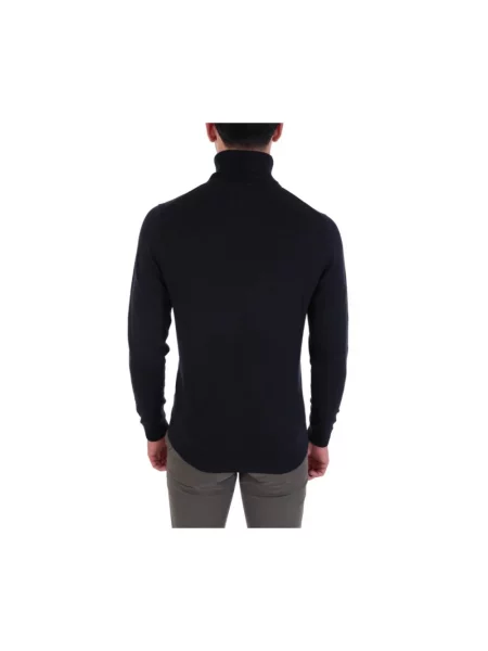 Dzianinowy sweter Hugo niebieski