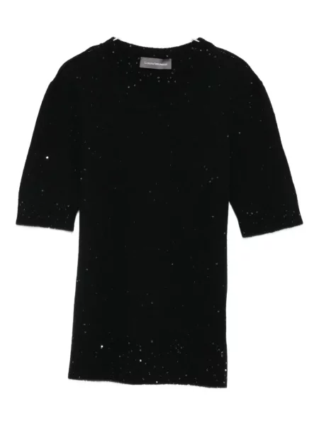 Top Lorena Antoniazzi z cekinami czarny