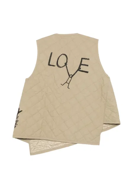 Matlasat vestă Comme Des Garçons Shirt asimetrică