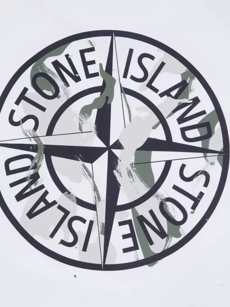 Koszulka dziecięca Stone Island biała