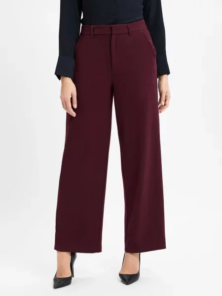 Neo Noir Spodnie materiałowe Kobiety jednolity 42 czerwony