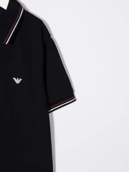 Koszulka polo dziecięca Emporio Armani niebieska