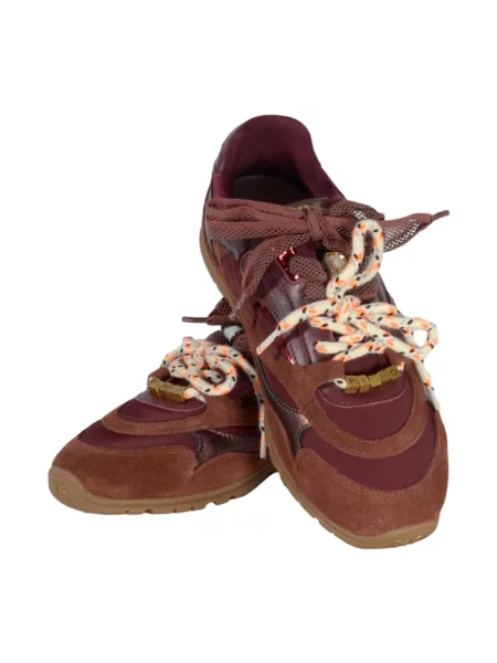 Sneakersy Pinko skórzane brązowe