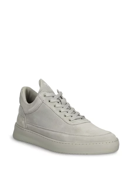 Sneakerși Filling Pieces din piele de căprioară gri