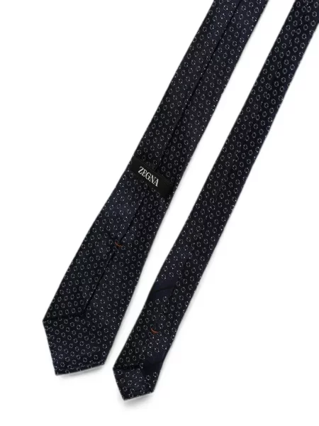 Cravată Zegna de mătase albastru